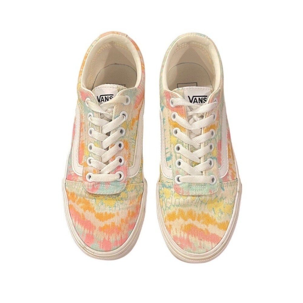 Vans Old Skool Womens Sneakers Size 6.5 Multicolor Psychedelic Tie Dye - Picture 13 of 13